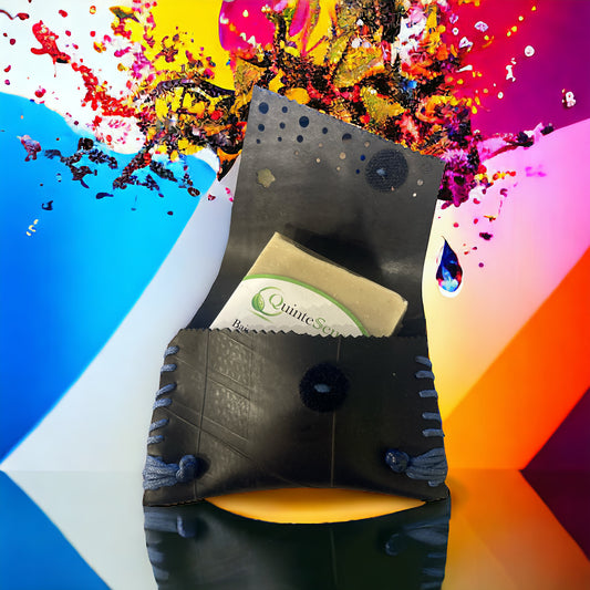 Pochette à savon en chambre à air