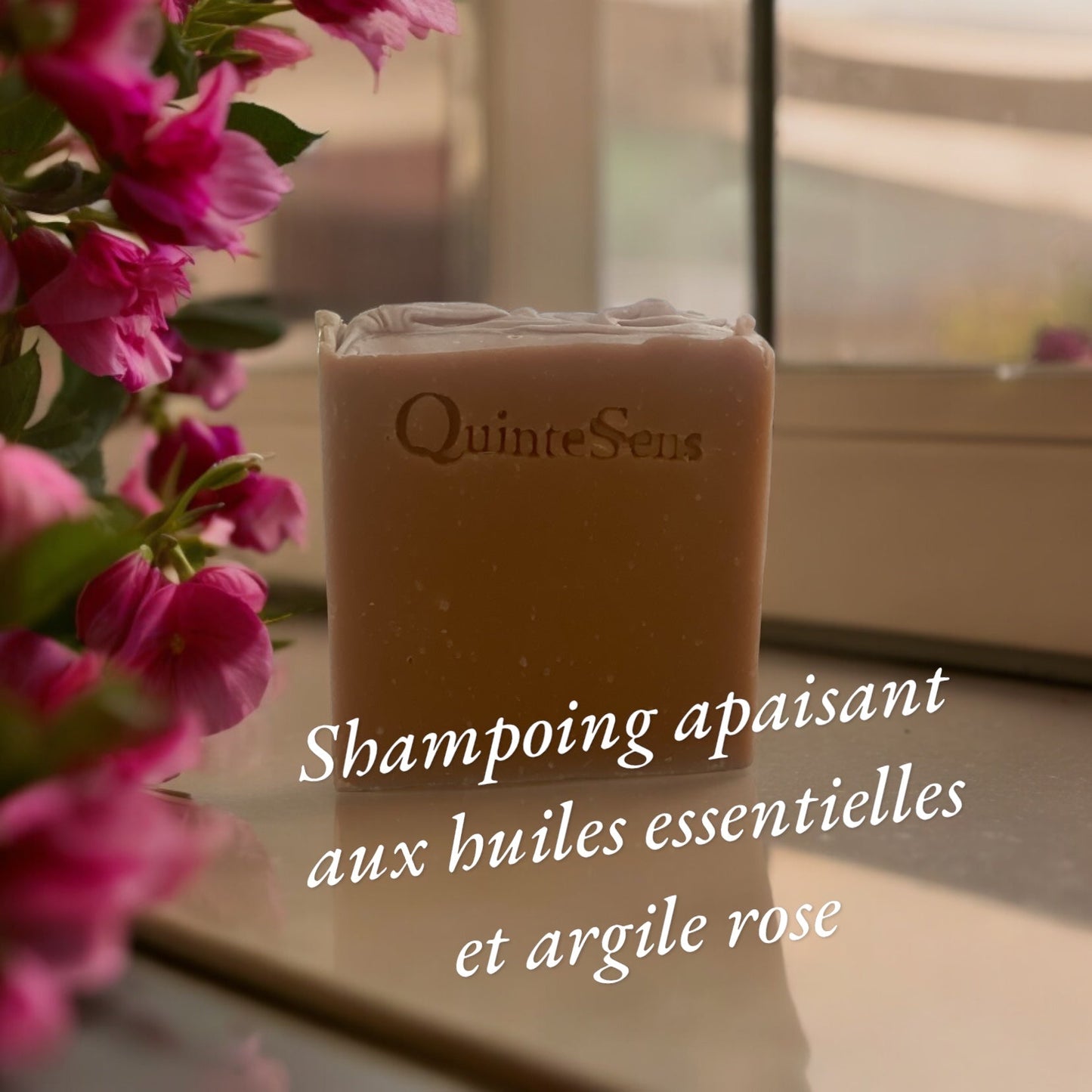 Shampoing : apaisant aux huiles essentielles et argile rose - QuinteSens