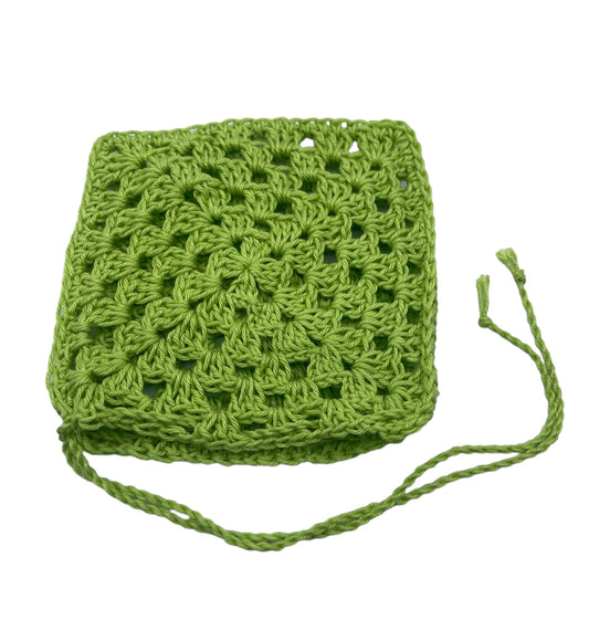 Pochette à savon au crochet
