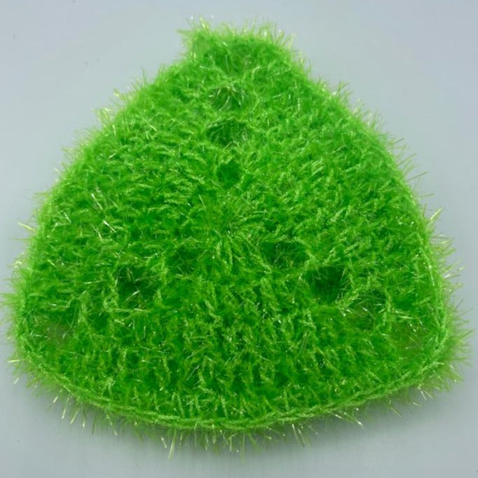 Plain triangular shower sponge