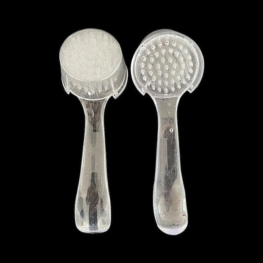 Gesichtsbürste aus Holz oder Kunststoff