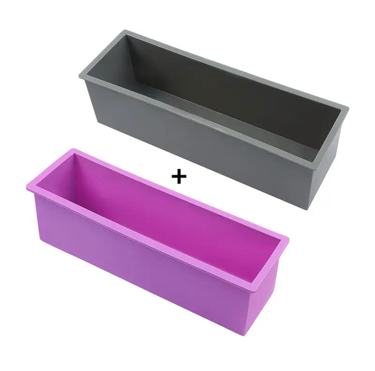 Moule à savon silicone avec boîte plastique