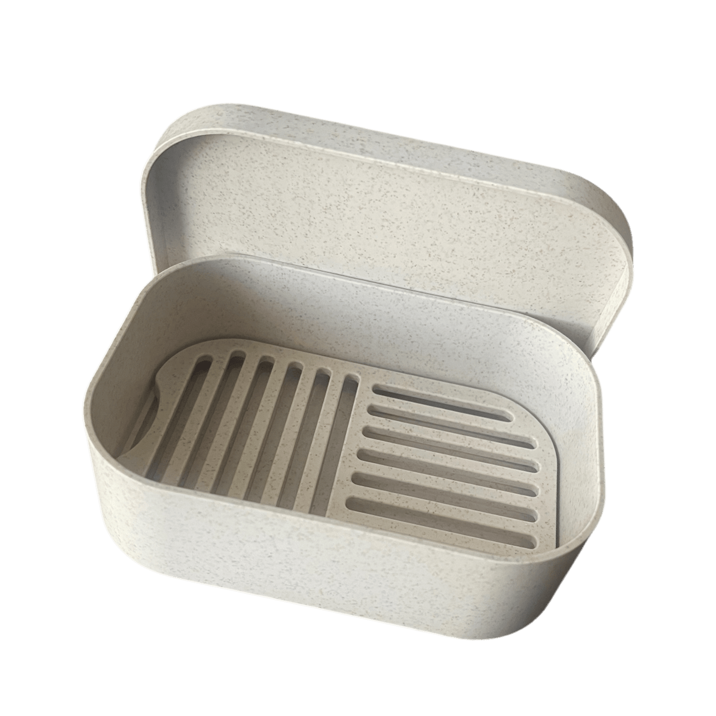 Boîte à savon en plastique beige - QuinteSens