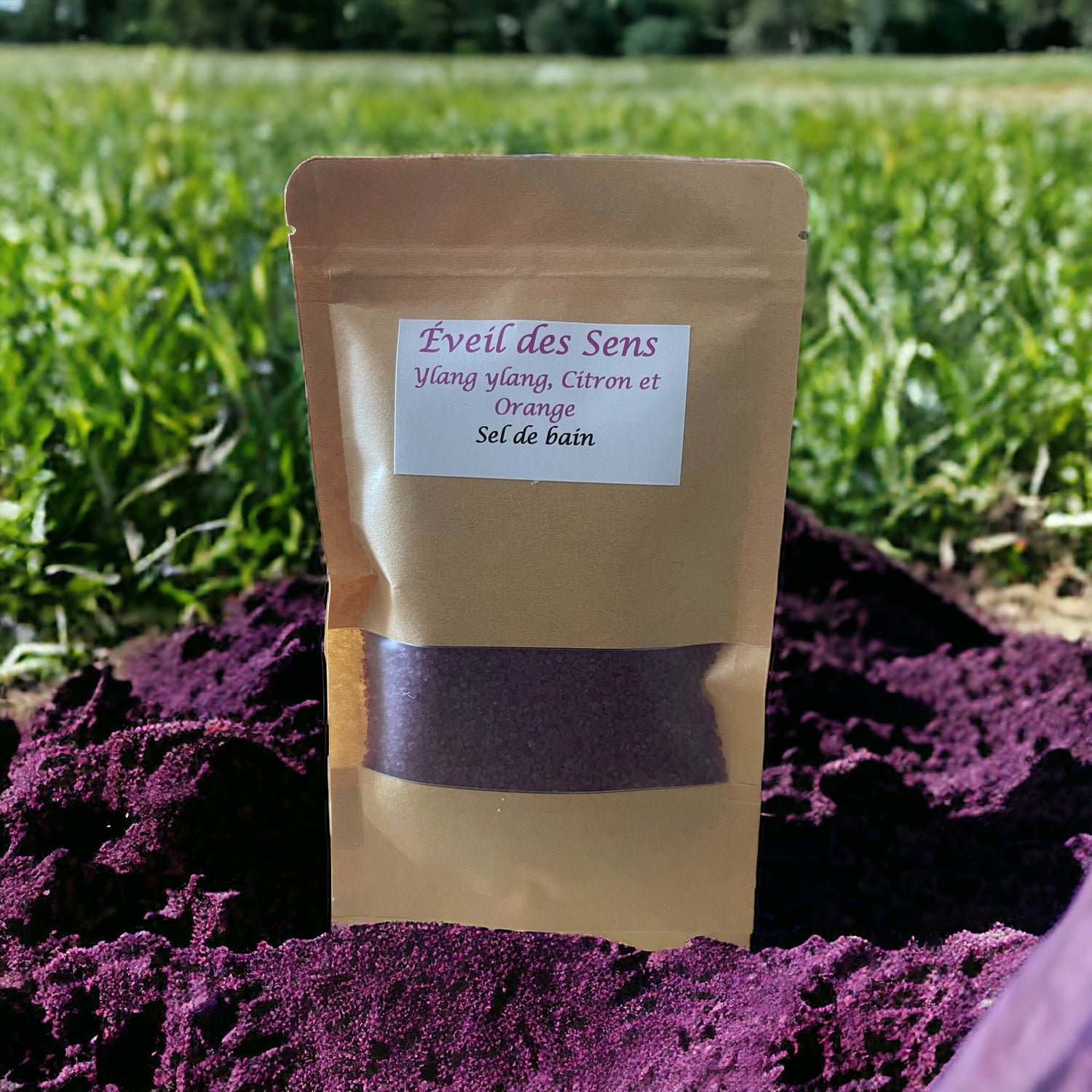 Sels de bain Eveil des Sens : Ylang Ylang, Citron et Orange - QuinteSens