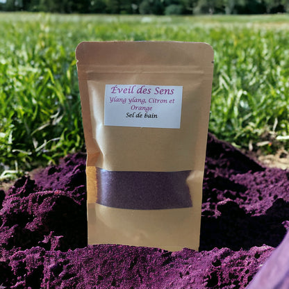 Sels de bain Eveil des Sens : Ylang Ylang, Citron et Orange - QuinteSens