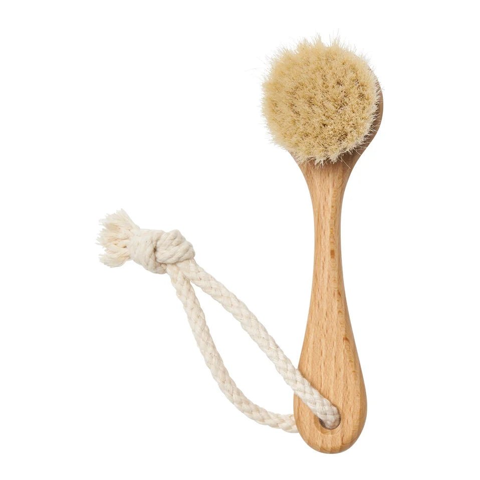 Brosse visage en bois ou en plastique - QuinteSens